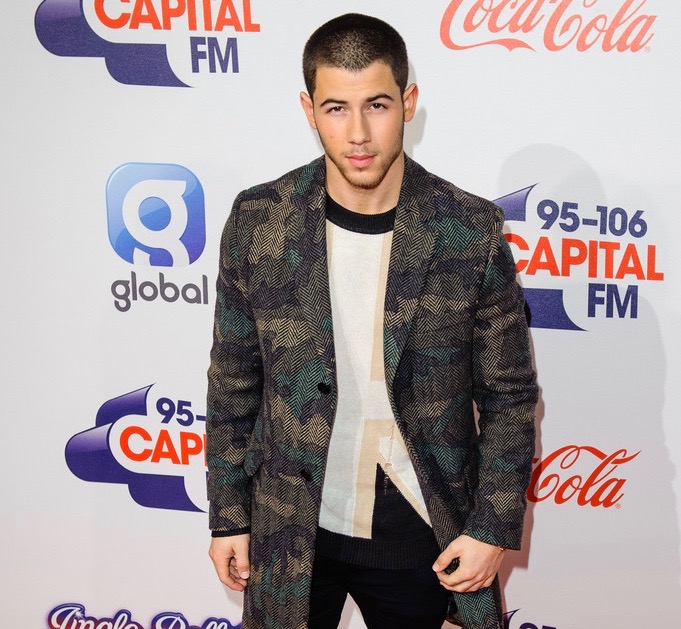 Nick Jonas spotted in Valentino