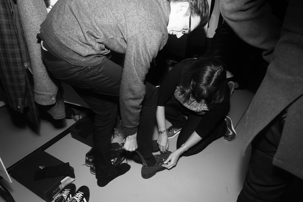 LCM: Backstage at Hardy Amies by Jamie Kendrick