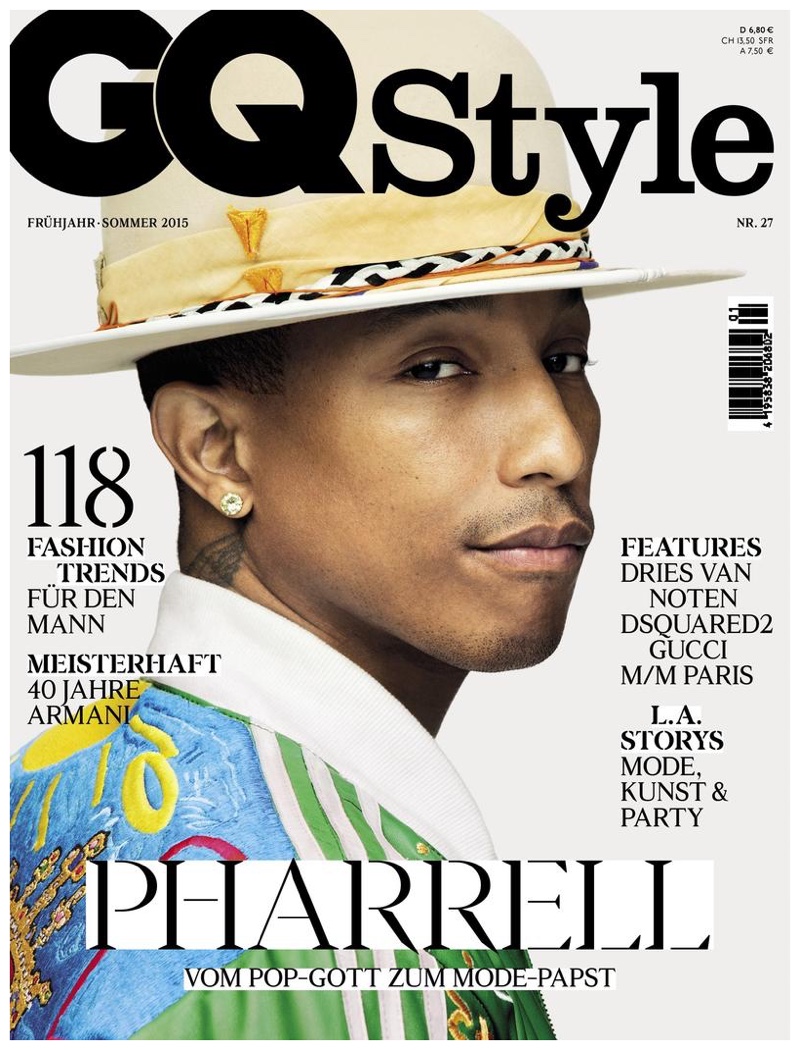 Pharrell Covers GQ Style Germany 2015 Issue