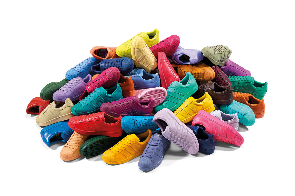 Pharrell x Adidas Superstar Supercolour Collection