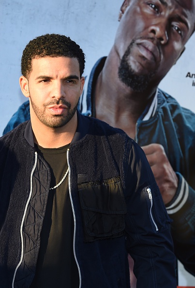 Drake in Sacai Bomber Jacket at ‘Get Hard’ Movie Premiere