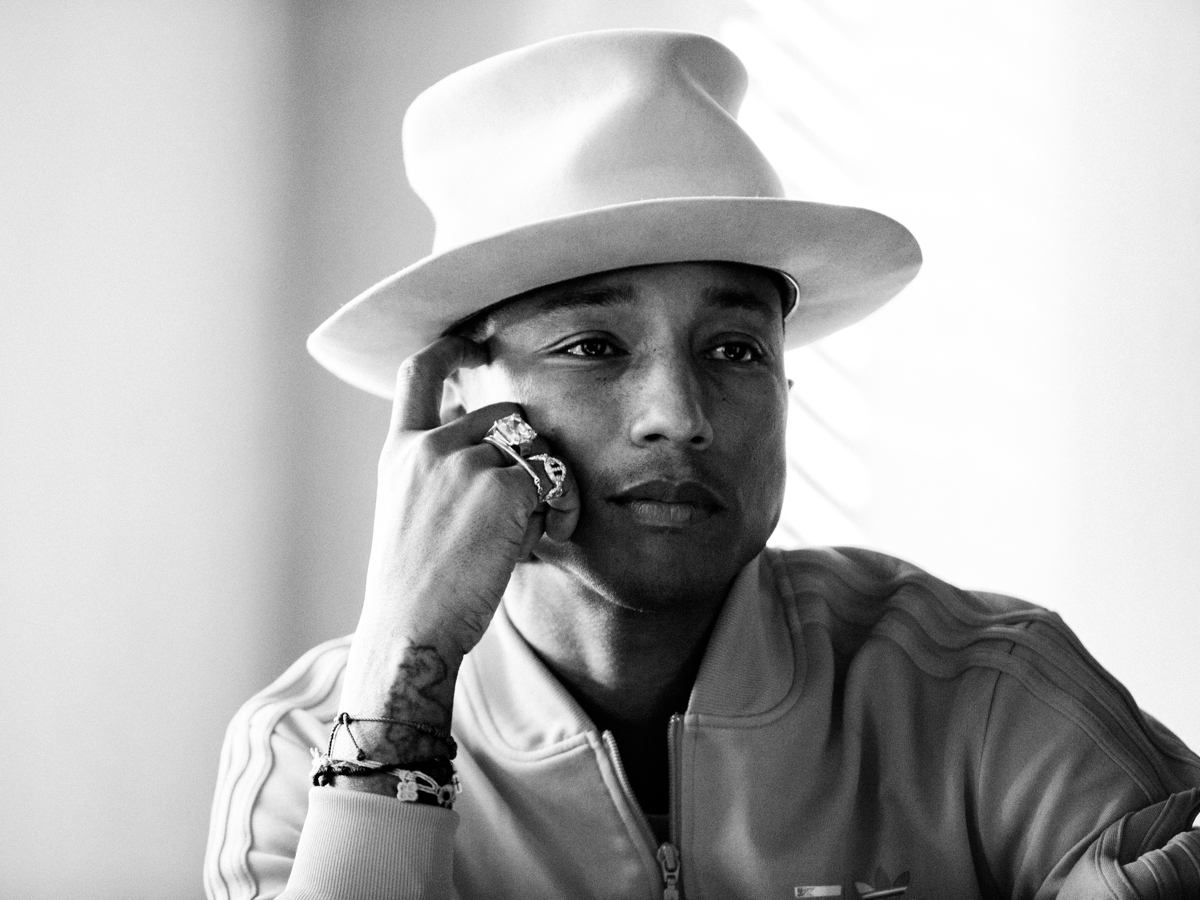 Pharrell Williams Wears adidas Originals in Editorial by Nicholas Maggio
