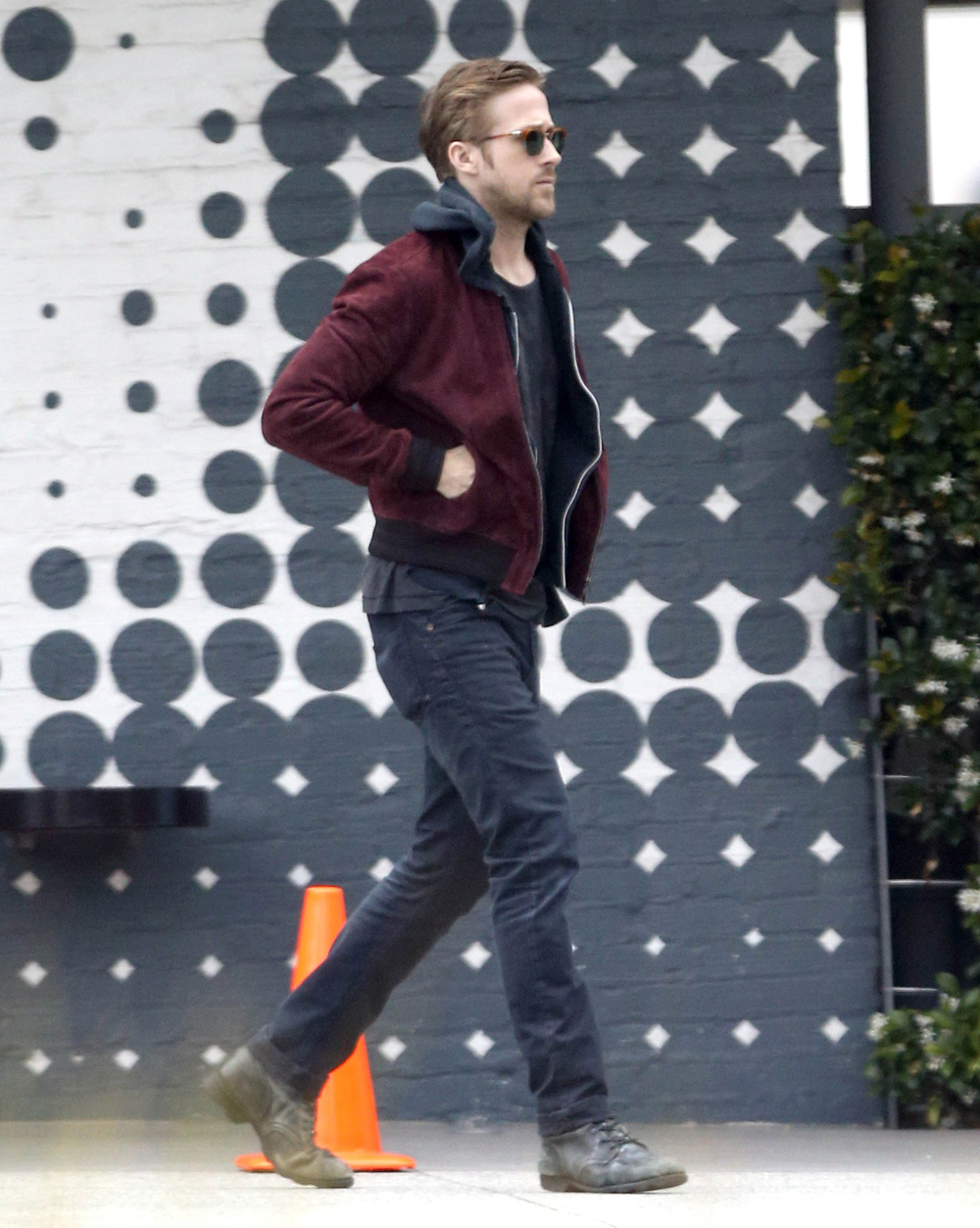 Spotted: Ryan Gosling in Gucci Bomber Jacket