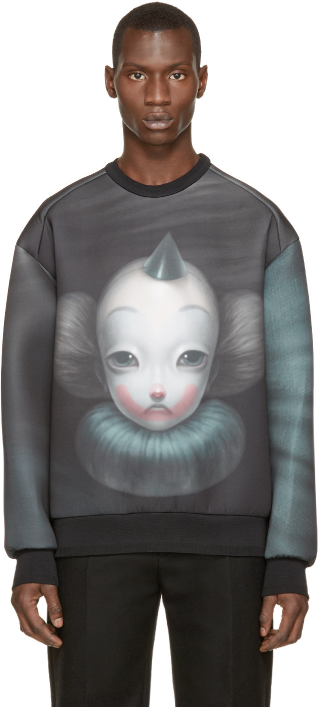 PAUSE Picks: Juun. J Black Neoprene Clown Pullover – PAUSE Online