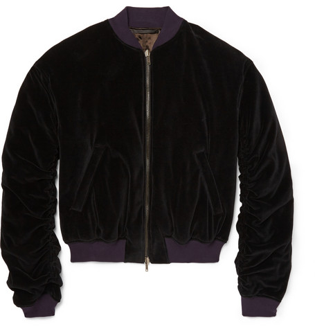 Haider Ackermann Velver Bomber Jacket Launches
