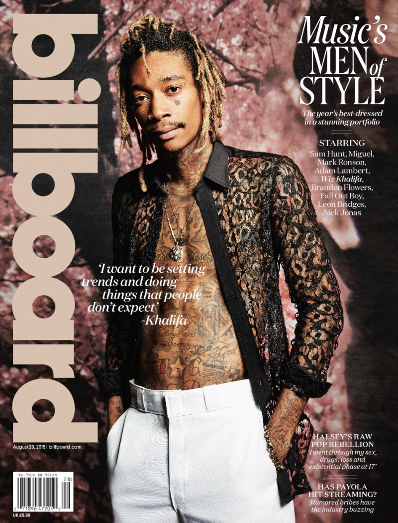 Music’s Men of Style: Billboard Cover Stars – Wiz Khalifa, Adam Lambert, Miguel + Sam Hunt
