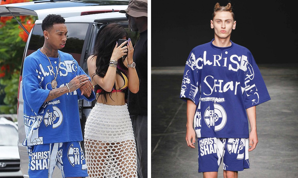 Spotted: Tyga in Christopher Shannon at St Barts