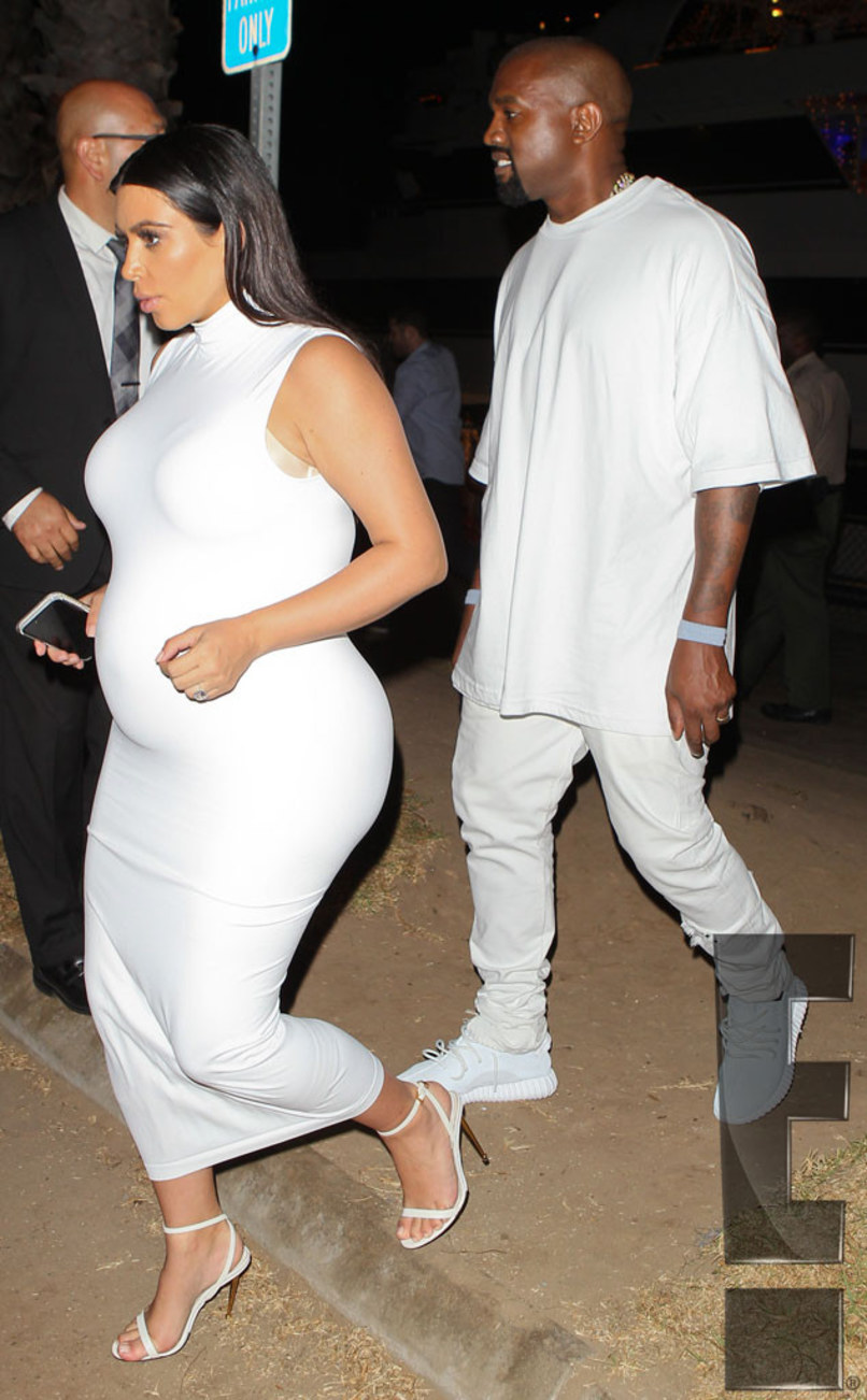 Spotted: Kanye West in Never Seen Before All-White Yeezy Boost 350