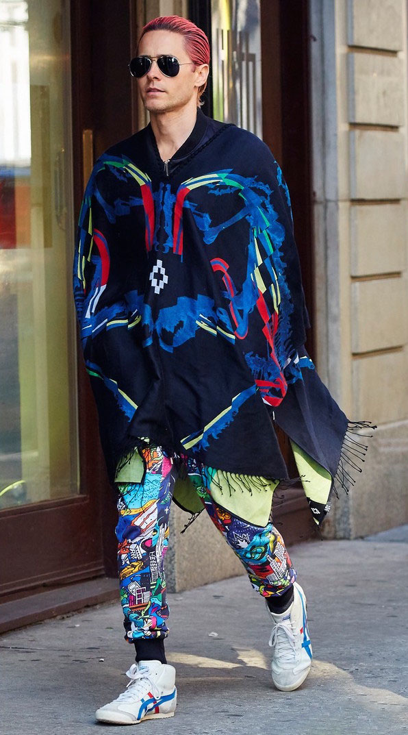 Spotted: Jared Leto in Marcelo Burlon County Of Milan