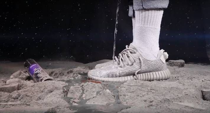 Crep Protect Drops Ketchup On Yeezy Boost 350 Moon Rock