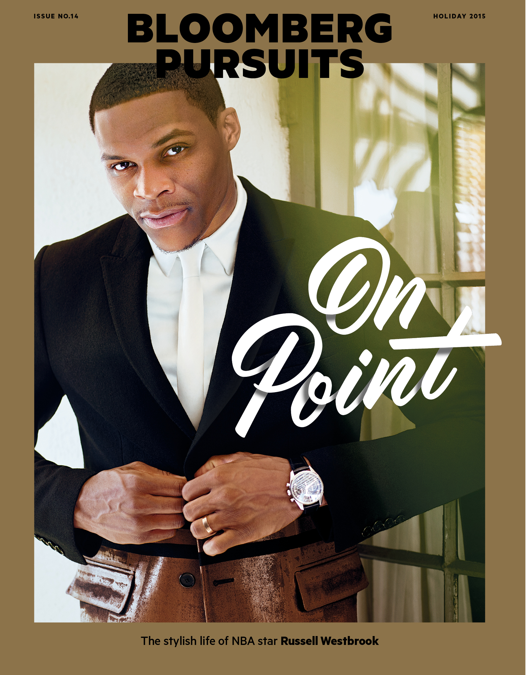 NBA Star: Russell Westbrook Covers Bloomberg Pursuit Magazine