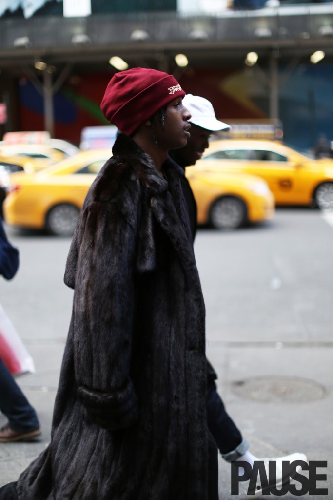 Street Style Special: A$AP Rocky in Fur Coat to Yeezy Season 3 – PAUSE ...