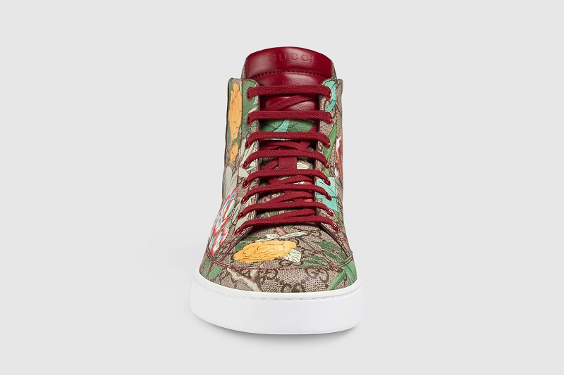 gucci floral sneakers mens