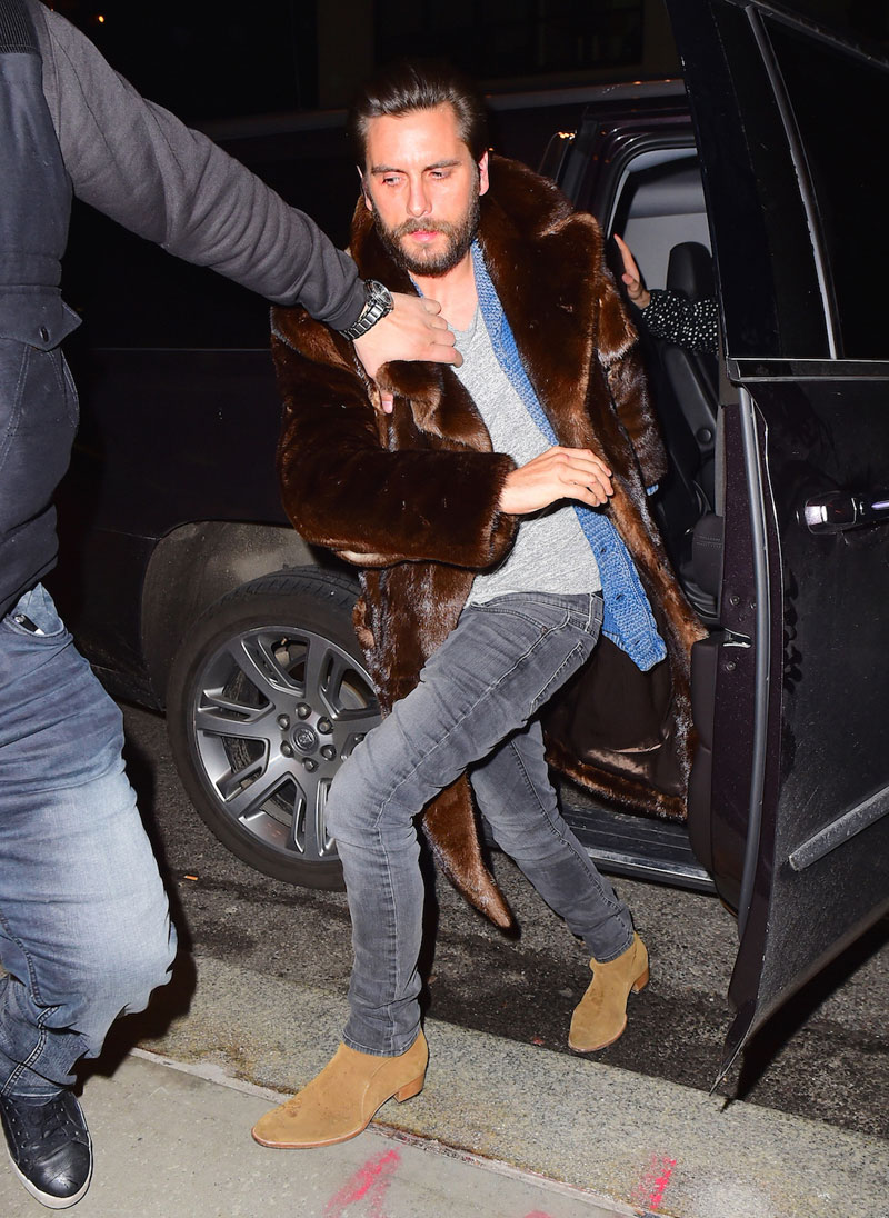 Spotted: Scott Disick in Saint Laurent in NY