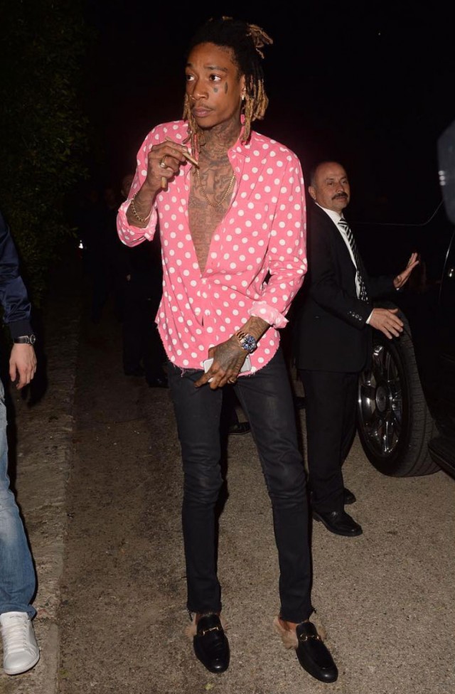 Get The Look: Wiz Khalifa In Gucci Fur Loafers