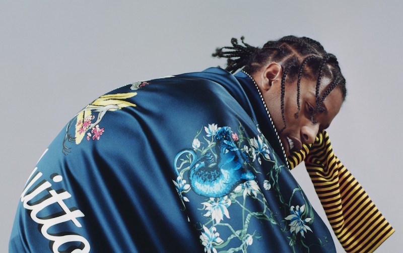 A$AP Rocky Sports Louis Vuitton And Prada For Vogue