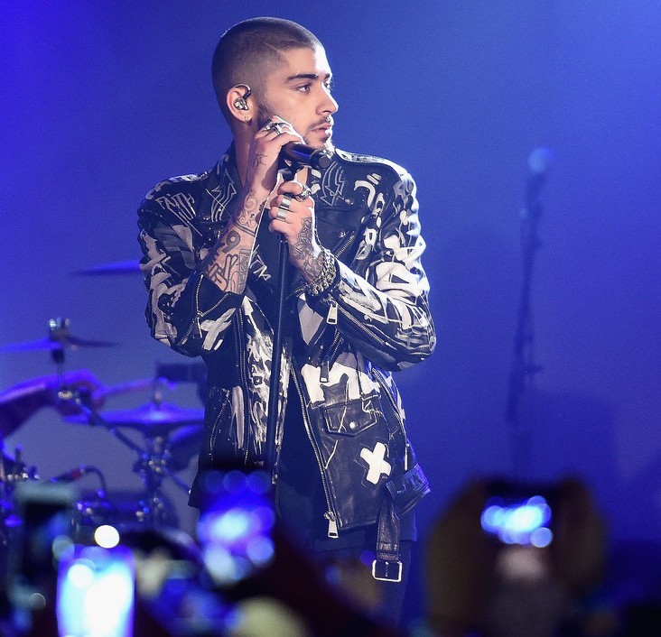 Zayn Malik in Faith Connexion Leather Jacket At Album Release Party