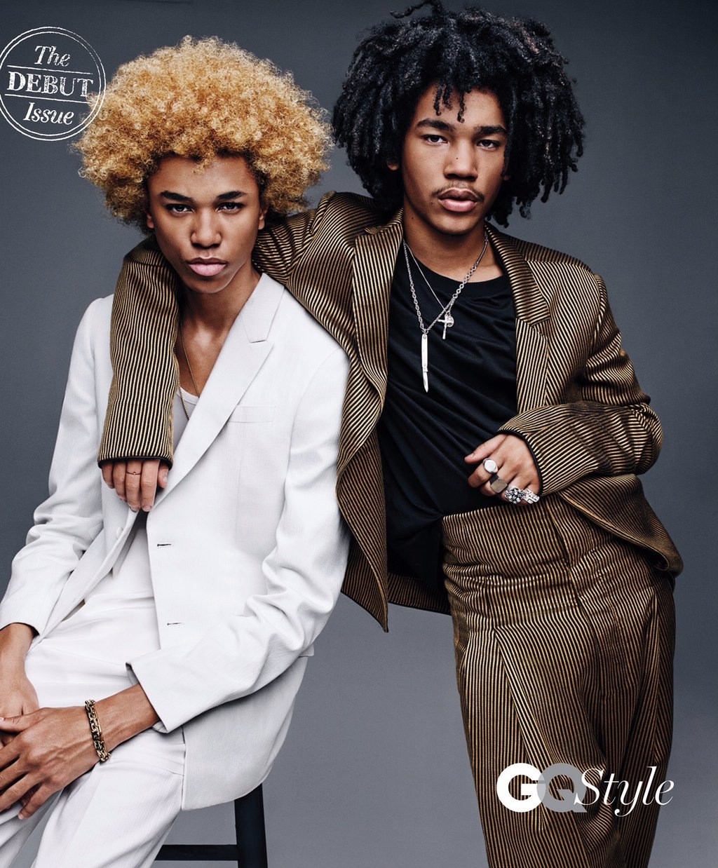 GQ Style Debut Issue Cover Featuring Michael Lockley & Luka Sabbat