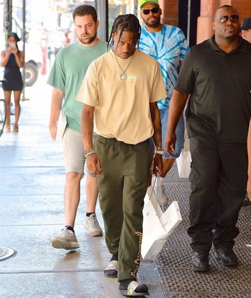 Spotted: Travis Scott In Gosha Rubchinskiy & Gucci