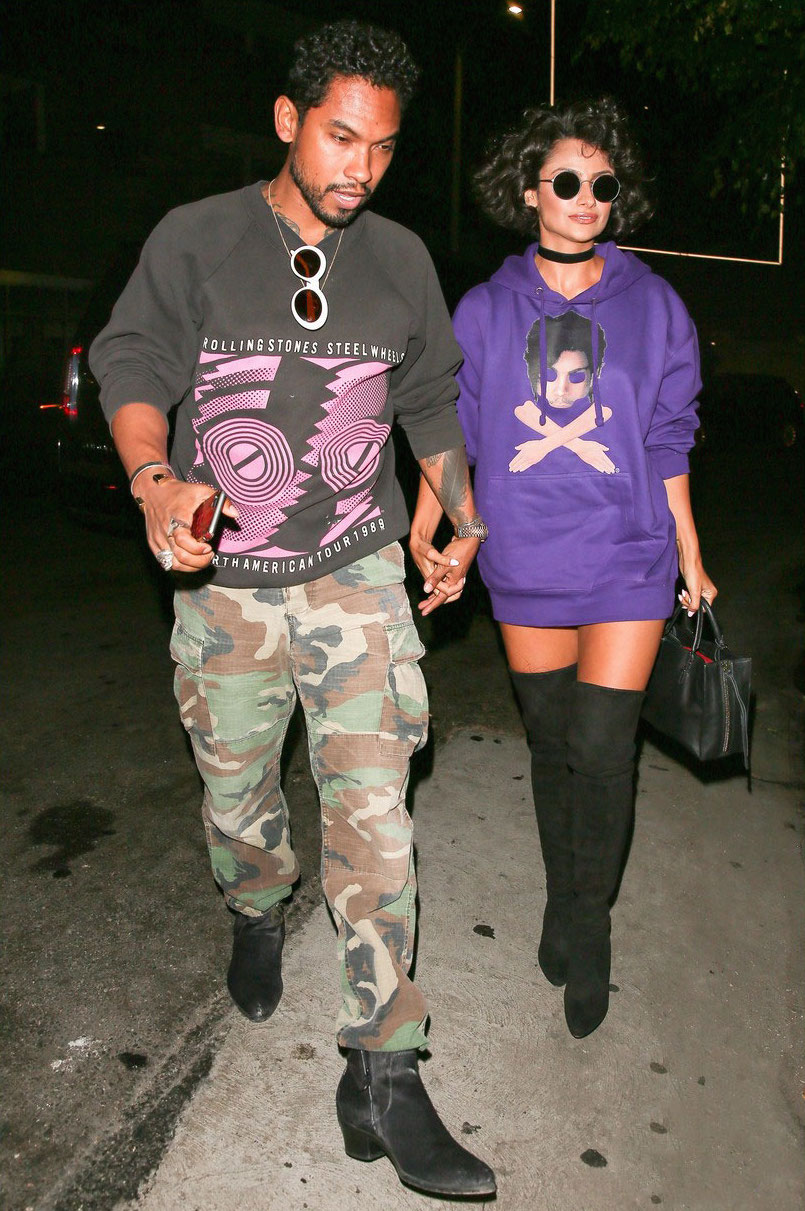 Spotted: Miguel in Rolling Stones + Acne Studios Sunglasses
