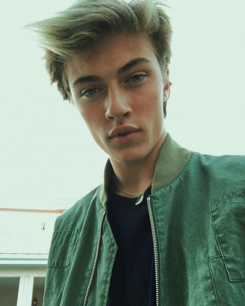 Spotted: Lucky Blue Smith in John Elliott.