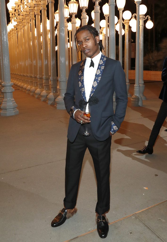 SPOTTED: ASAP Rocky In Gucci Suit + Fur 