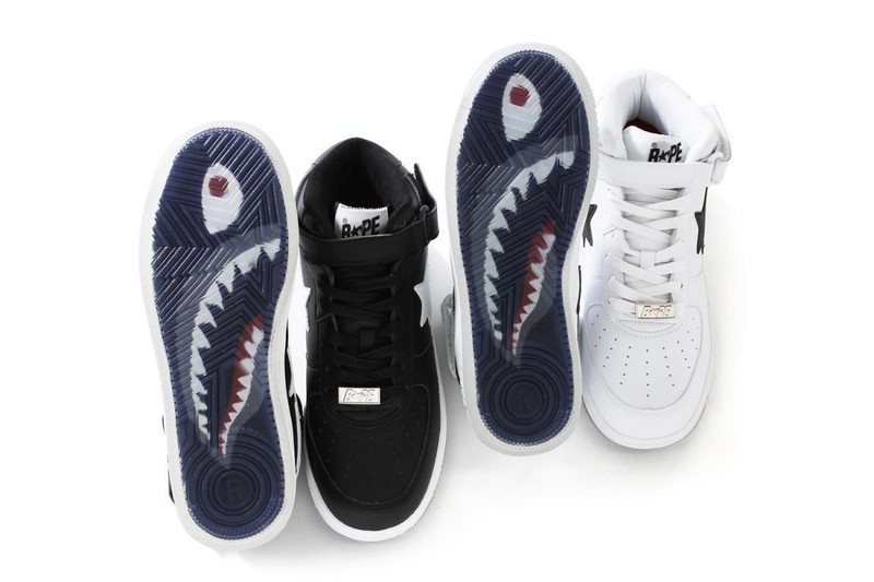 BAPE’s Bapesta Mid Gets Treated To Signature Shark Motif