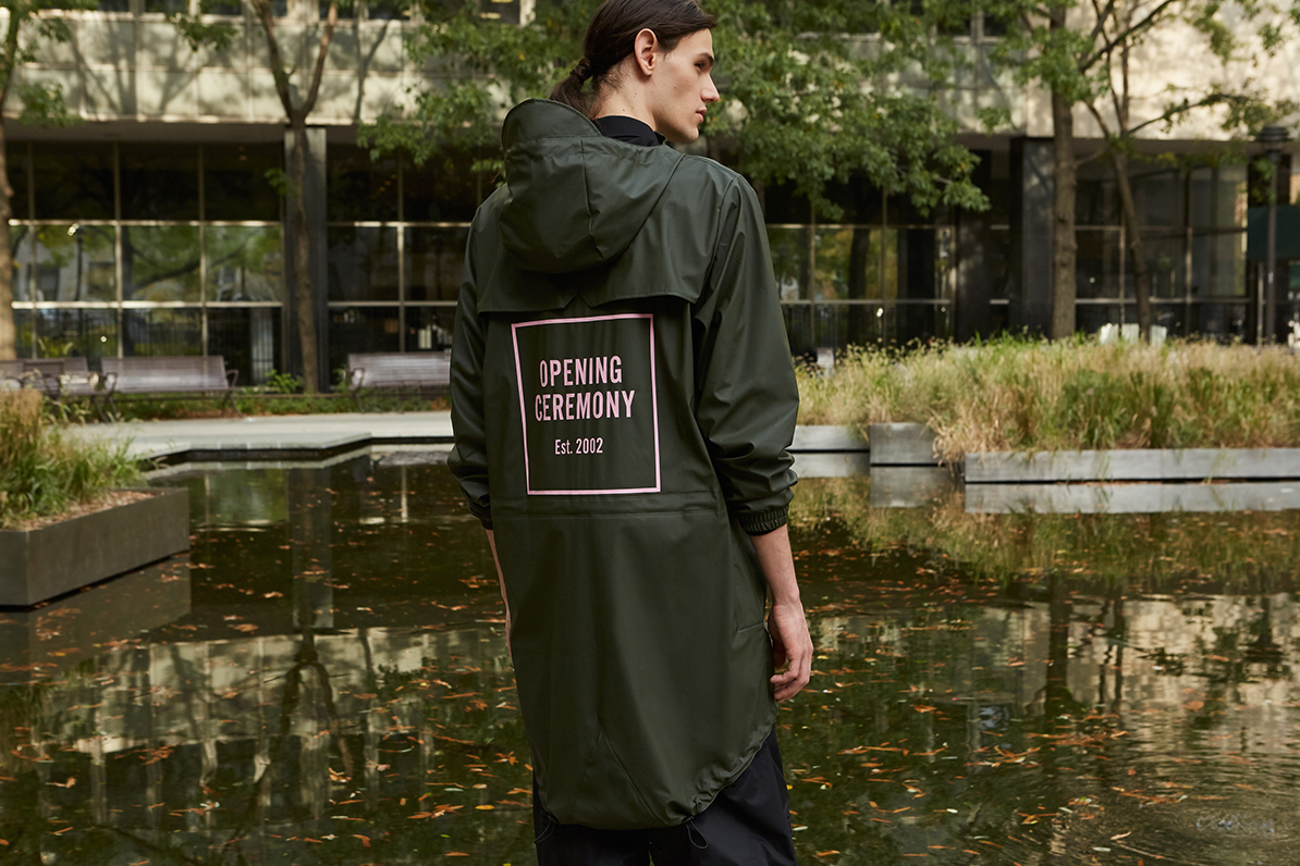 Opening Ceremony x Rains FW16 Collaboration