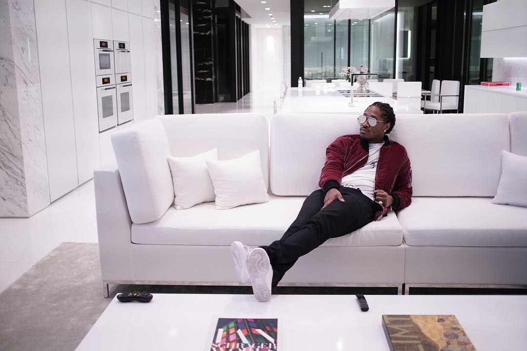 SPOTTED: Future In Amiri Velvet Jacket and Adidas Stan Smiths