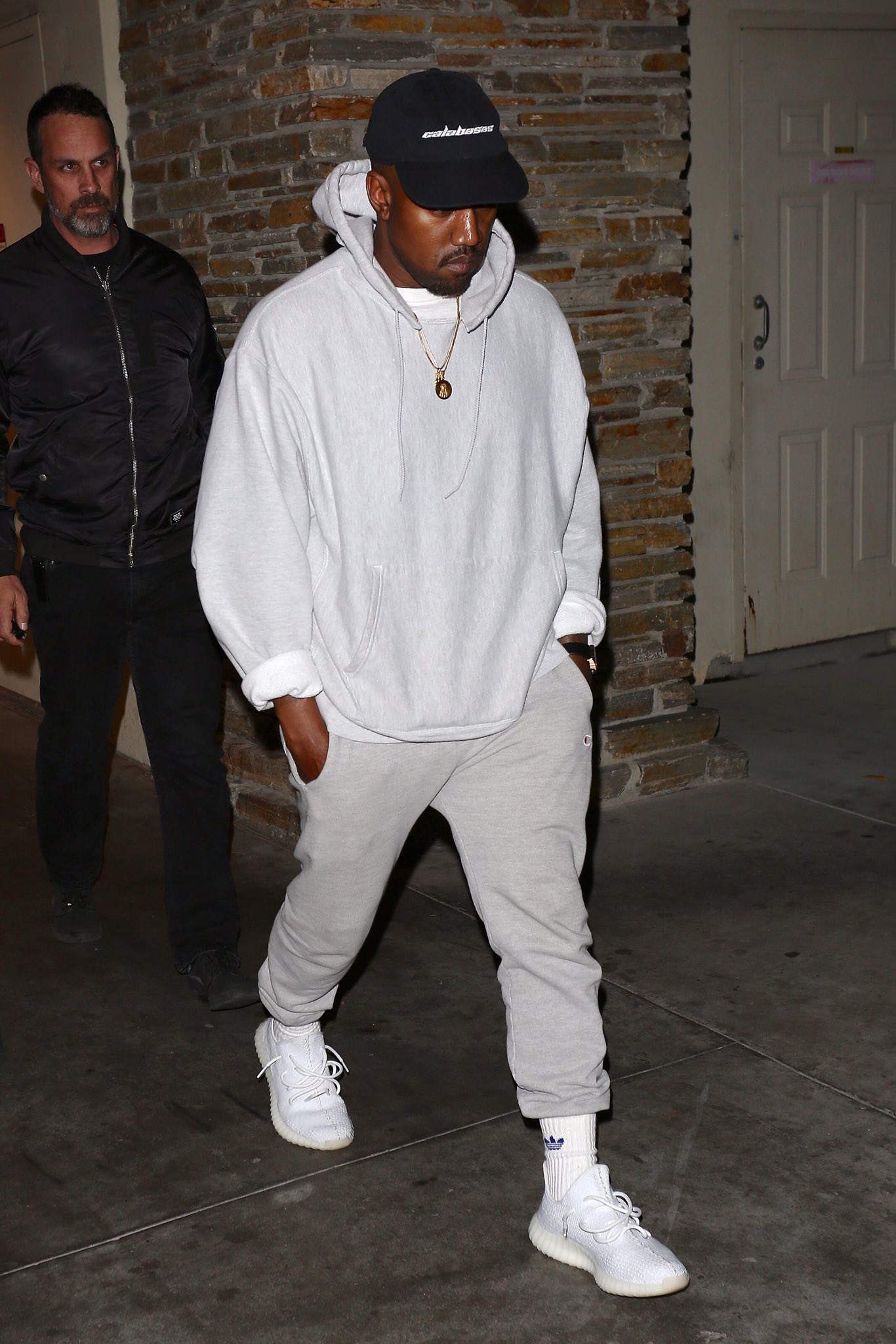 SPOTTED: Kanye West In Two Sportswear Outfits