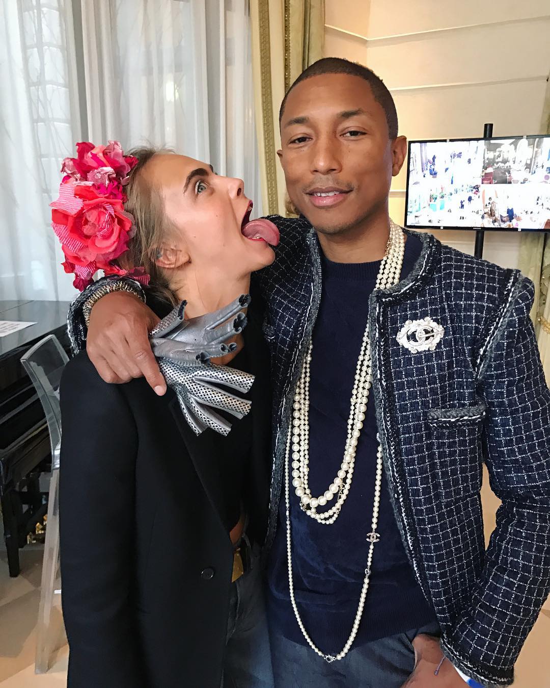 SPOTTED: Pharrell Williams In Chanel For Métiers d’Art Paris Show