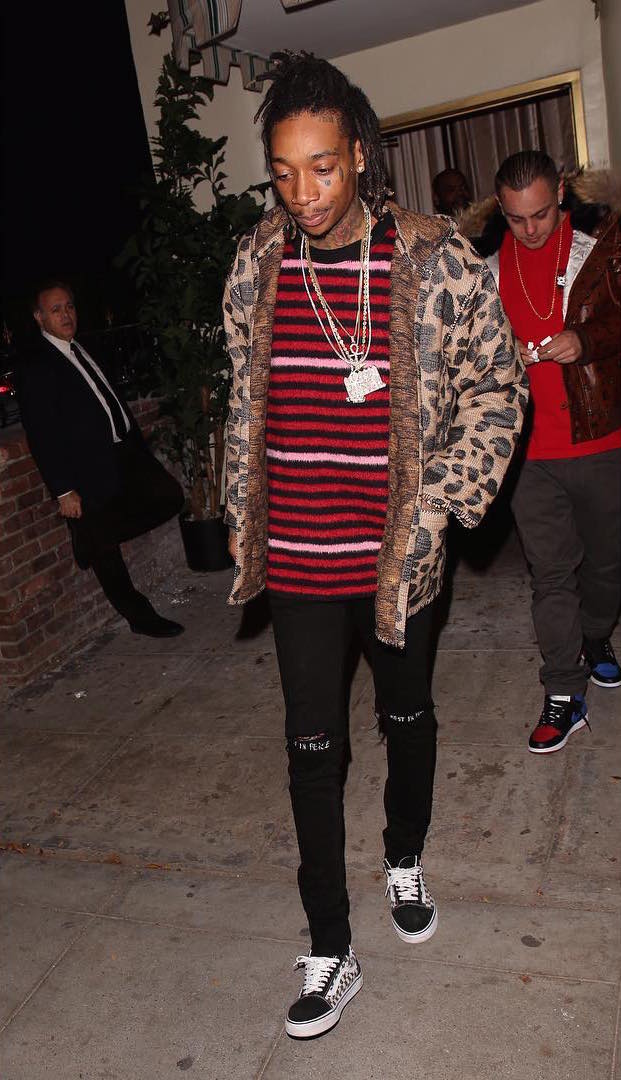 SPOTTED: Wiz Khalifa In Saint Laurent, RTA & Vans
