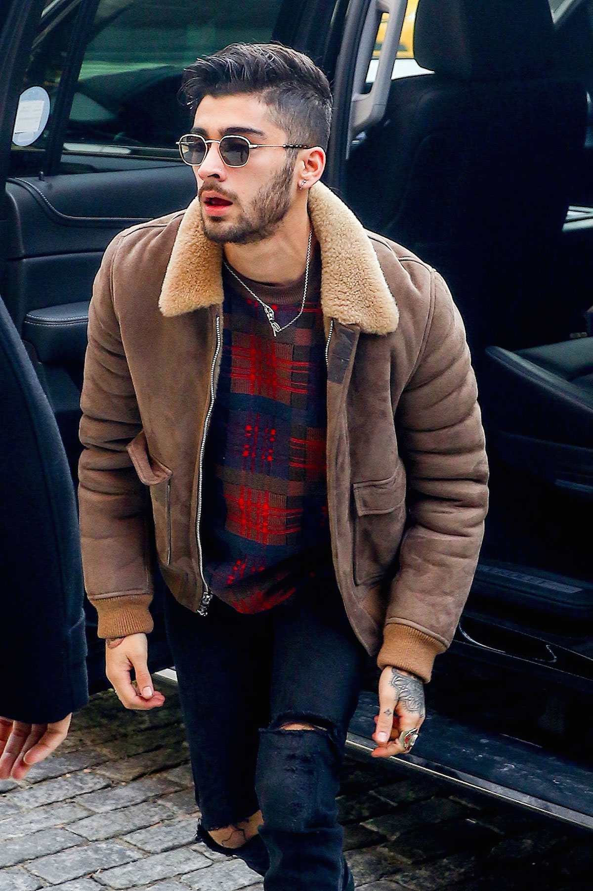 Zayn Malik Wearing Phillip Lim and Louis Vuitton