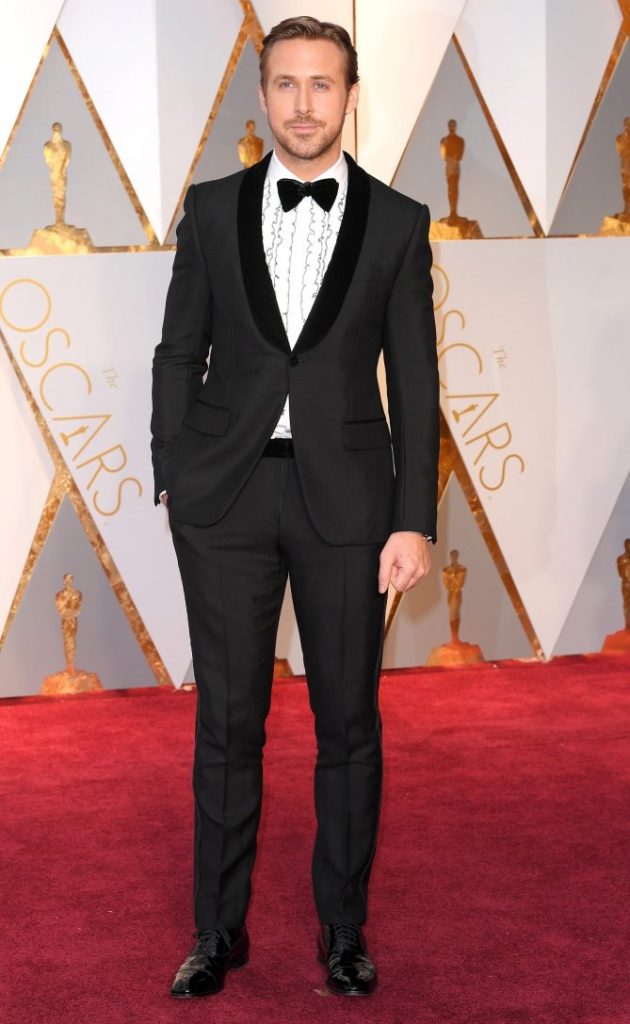 SPOTTED: Ryan Gosling At The Oscars In Gucci Tuxedo, Anto Shirt And ...