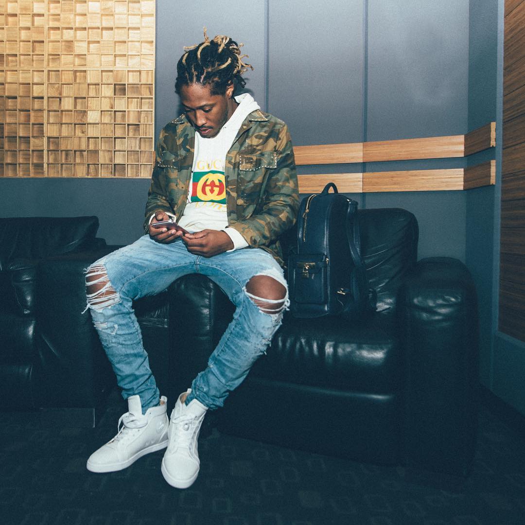 SPOTTED: Future In Amiri Jacket, Gucci Hoodie And Christian Louboutin Sneakers