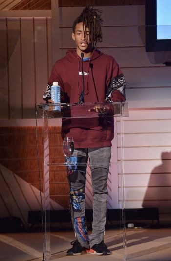 SPOTTED: Jaden Smith In MSFTSrep Custom Hoodie, Jeans and Adidas NMD ...