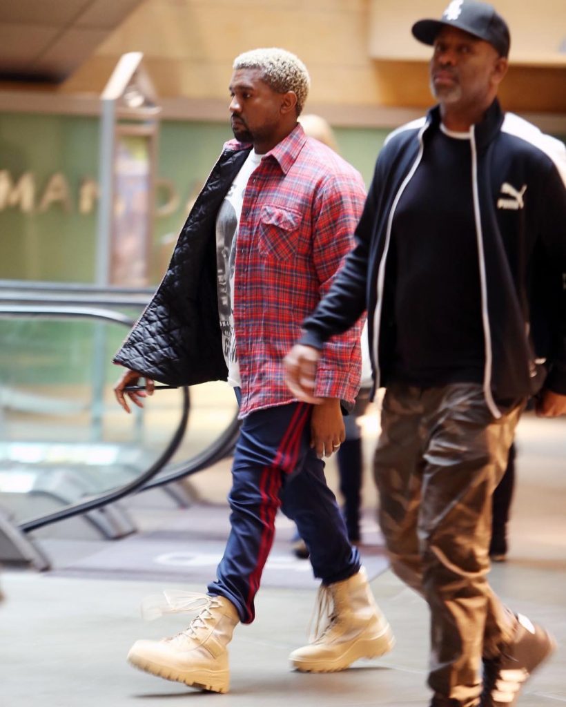 SPOTTED: Kanye West In Adidas Yeezy Season Calabasas Sweatpants and