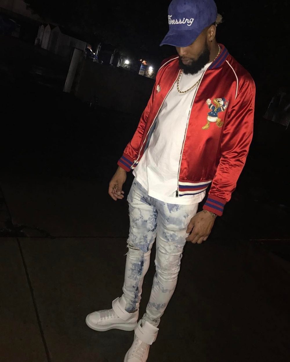 SPOTTED: Odell Beckham Jr In Gucci, Amiri, Alexander McQueen and Finessing Miami