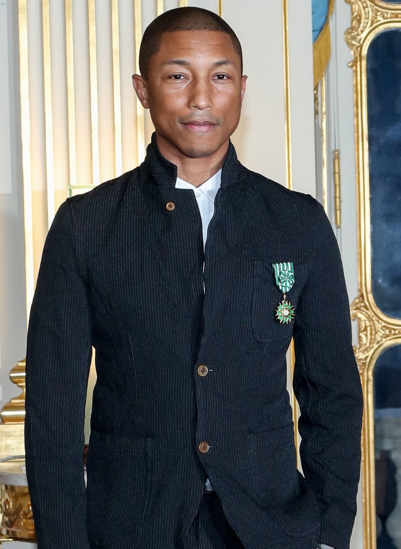 SPOTTED: Pharrell in Adidas Sneakers at French Award Ceremony