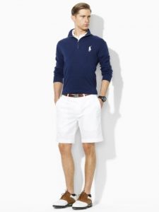 polo and shorts outfit