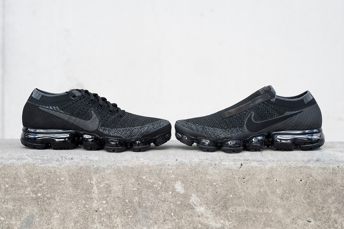 Comparing The COMME des GARÇONS x NikeLab Air VaporMax To The All-Black Nike Air VaporMax