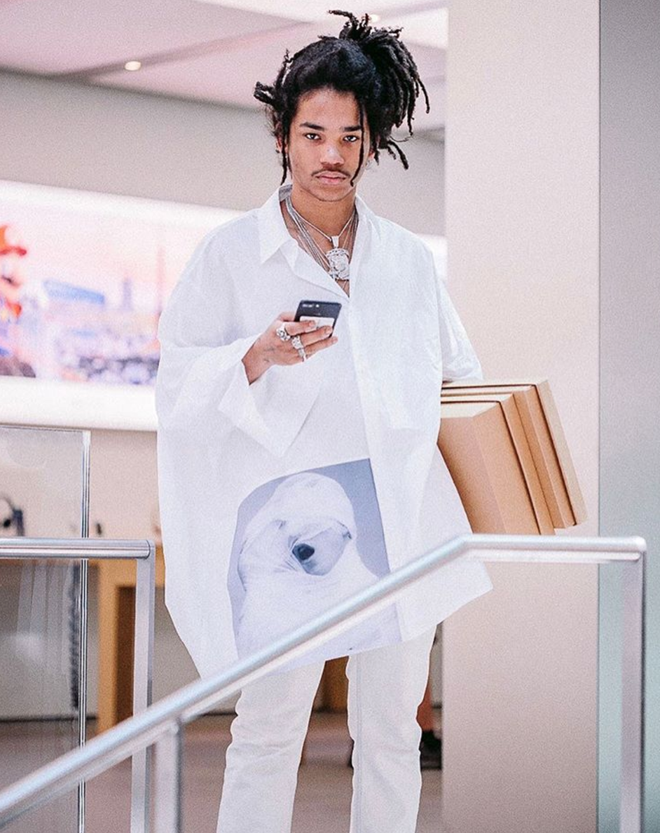 SPOTTED: Luka Sabbat in Raf Simons SS17 Shirt