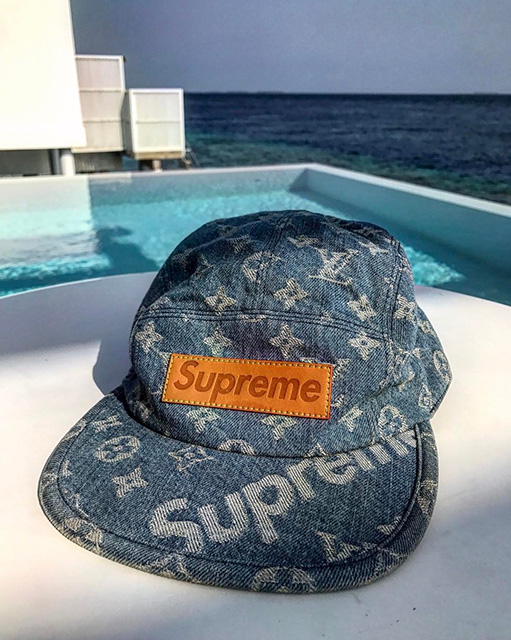 supreme louis vuitton cap