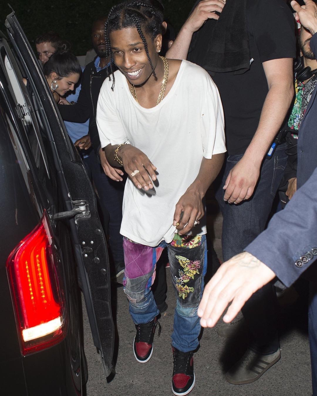 SPOTTED: A$AP Rocky in Gucci and Kapital Jeans – PAUSE Online | Men's ...