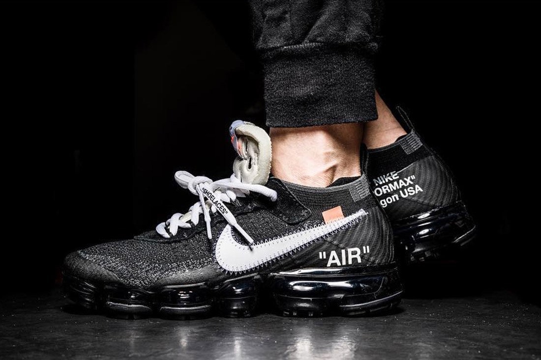 A closer look at the Off-White x Nike Air VaporMax shoe