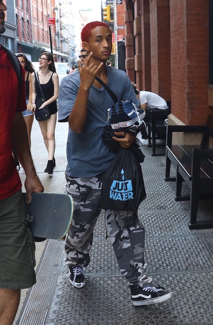SPOTTED: Jaden Smith Wears Vans Sk8-Hi Sneakers in NYC – PAUSE Online ...