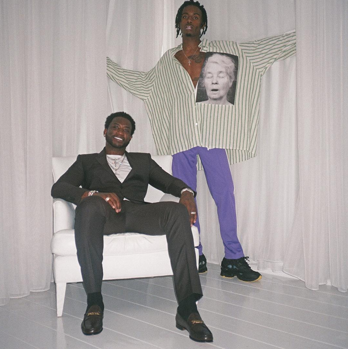 SPOTTED: Playboi Carti In Raf Simons Shirt, Sneakers And Palm Angels Pants