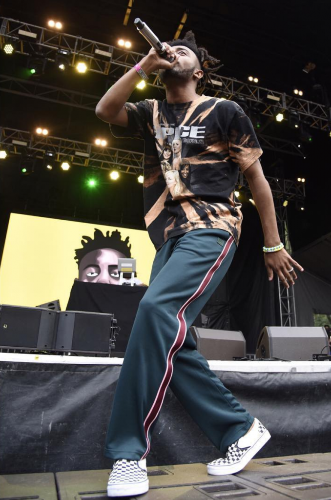 SPOTTED: Aminé at Lollapalooza In Spice Girls T-Shirt And Vans Sneakers ...