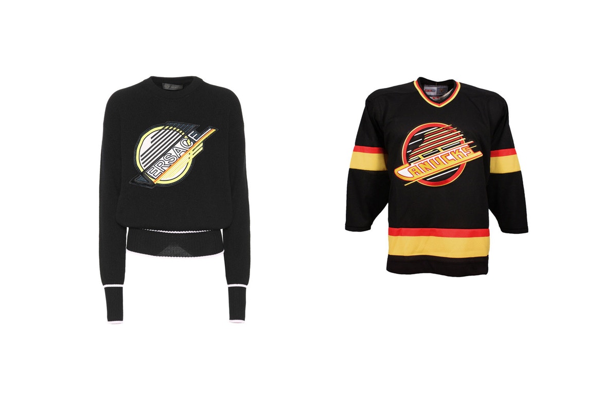 VERSACE drop Vancouver Cancucks Inspired Sweatshirt