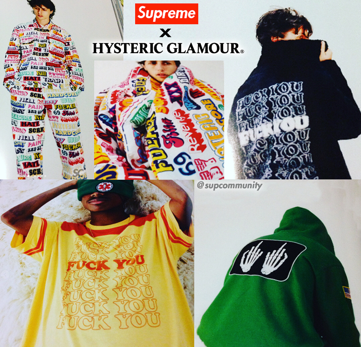 Supreme Announce Hysteric Glamour Collaboration Via SSENSE Magazine